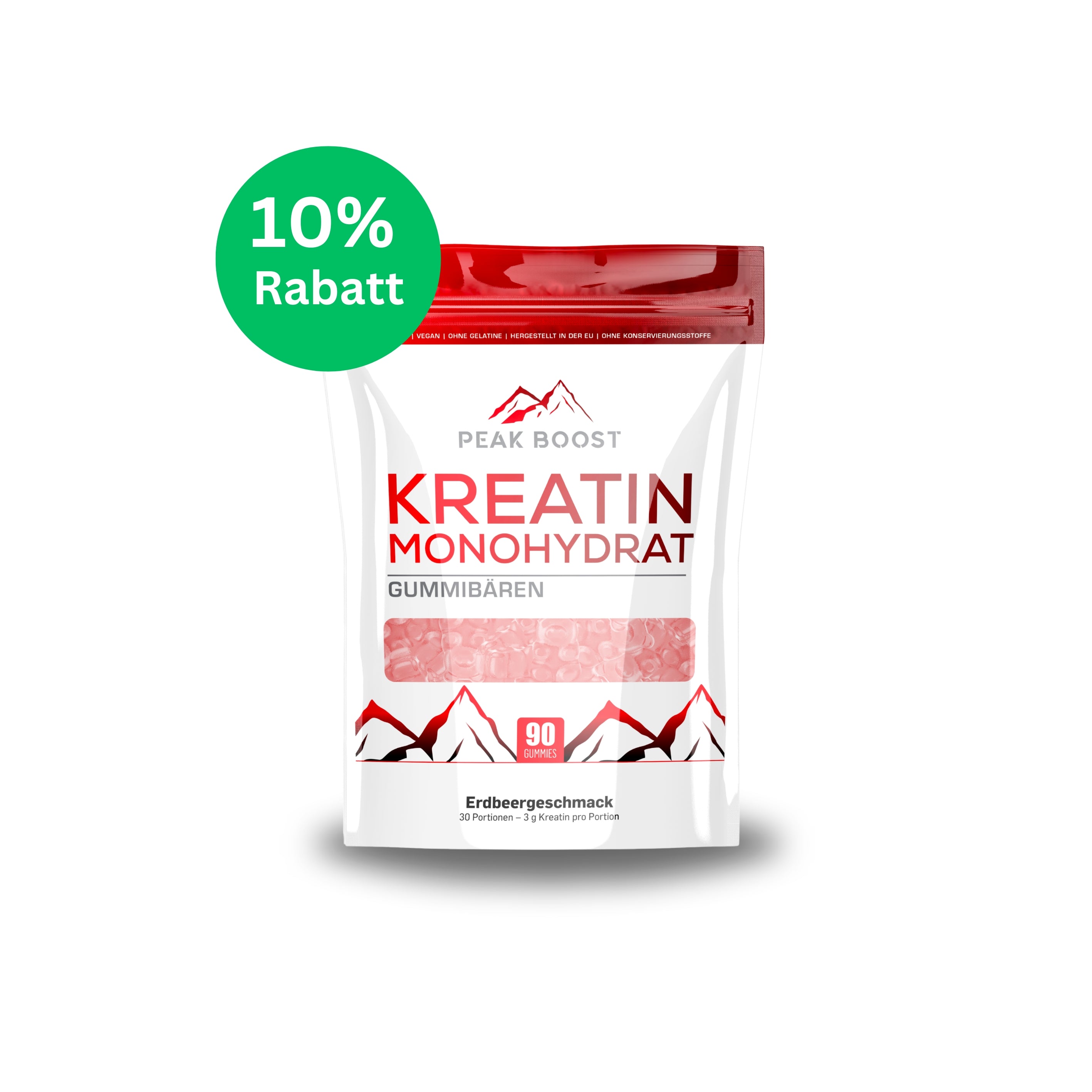 1 x Kreatin Monohydrat Erdbeere