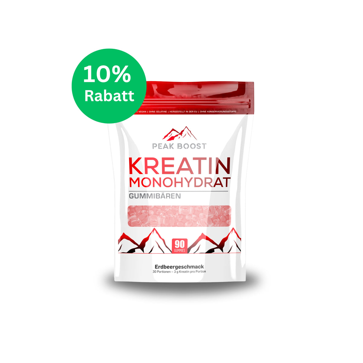 1 x Kreatin Monohydrat Erdbeere
