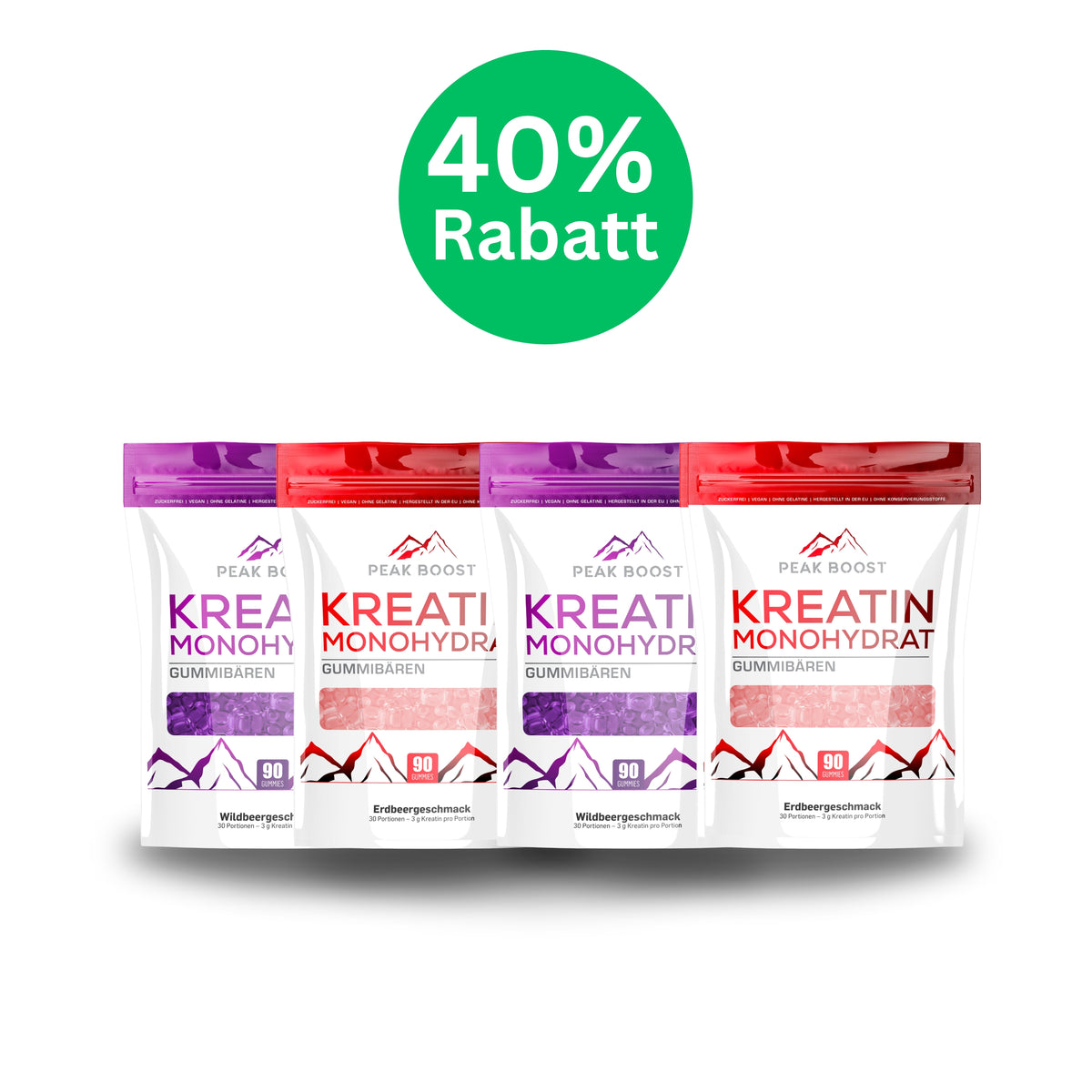 Mix-Pack 2 Erdbeere + 2 Waldbeere