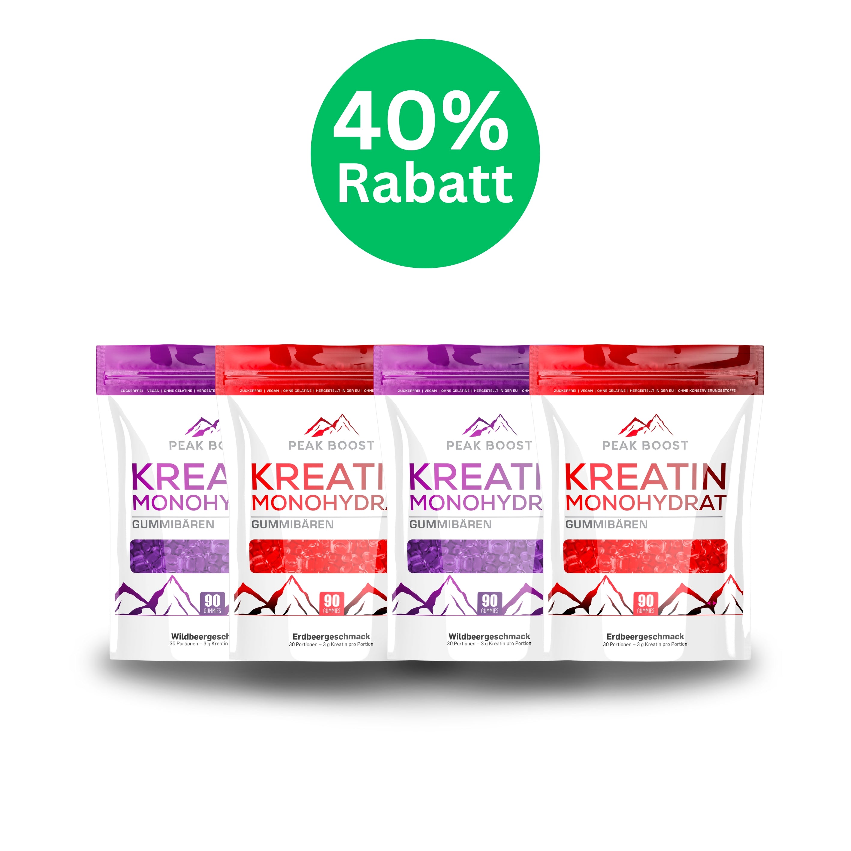 Mix-Pack 2 Erdbeere + 2 Waldbeere