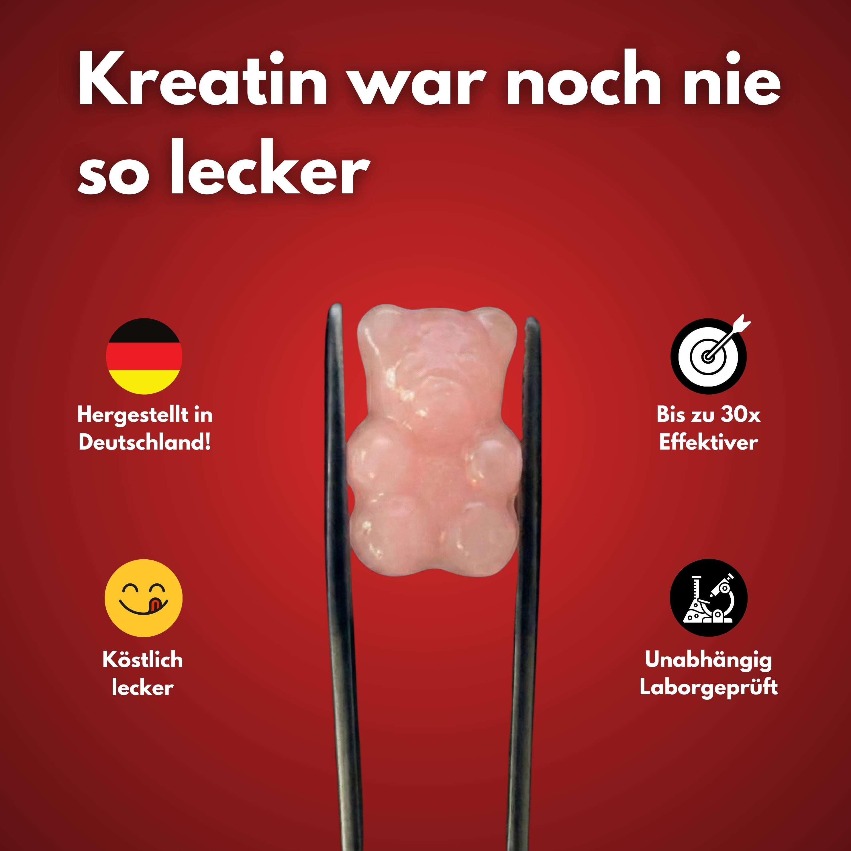 Kreatin Monohydrat | 90 Gummibären