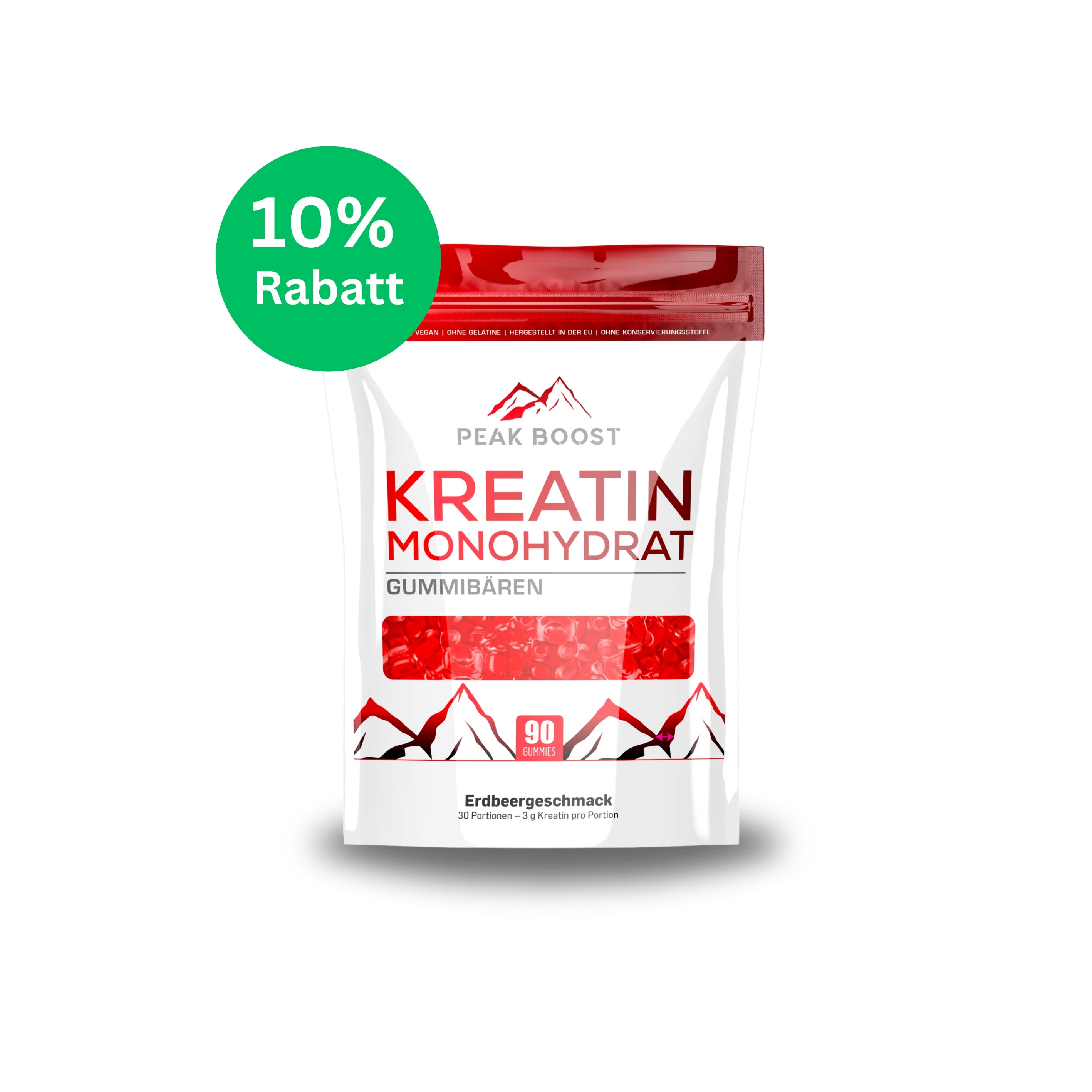 1 x Kreatin Monohydrat Erdbeere